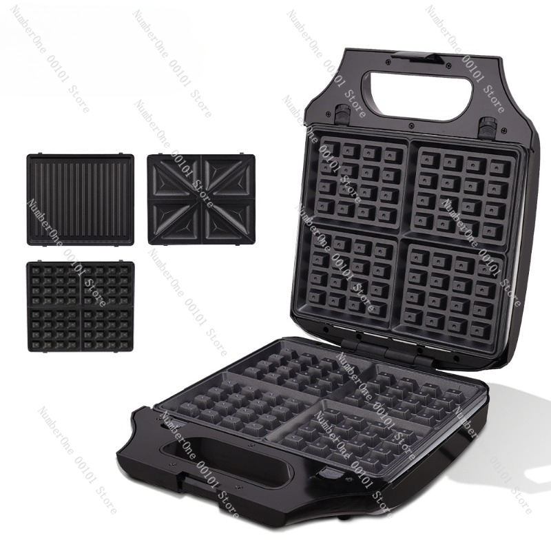 Egg Waffle Pan - Household Small Multipurpose 3 and 1