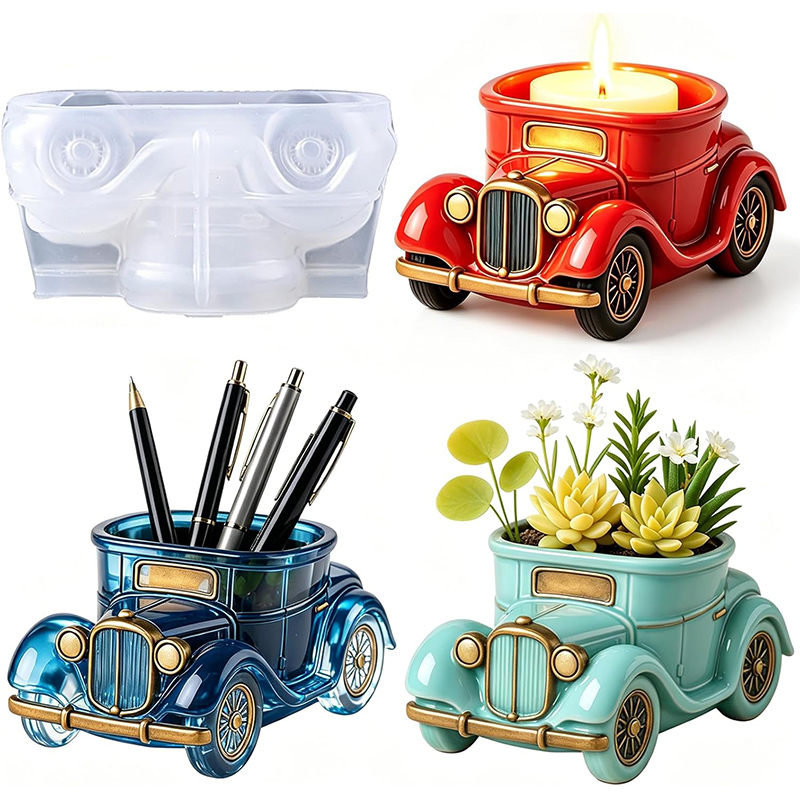 3D Vintage Bus Car Succulent P - огляд і ціна Potsticker Mold