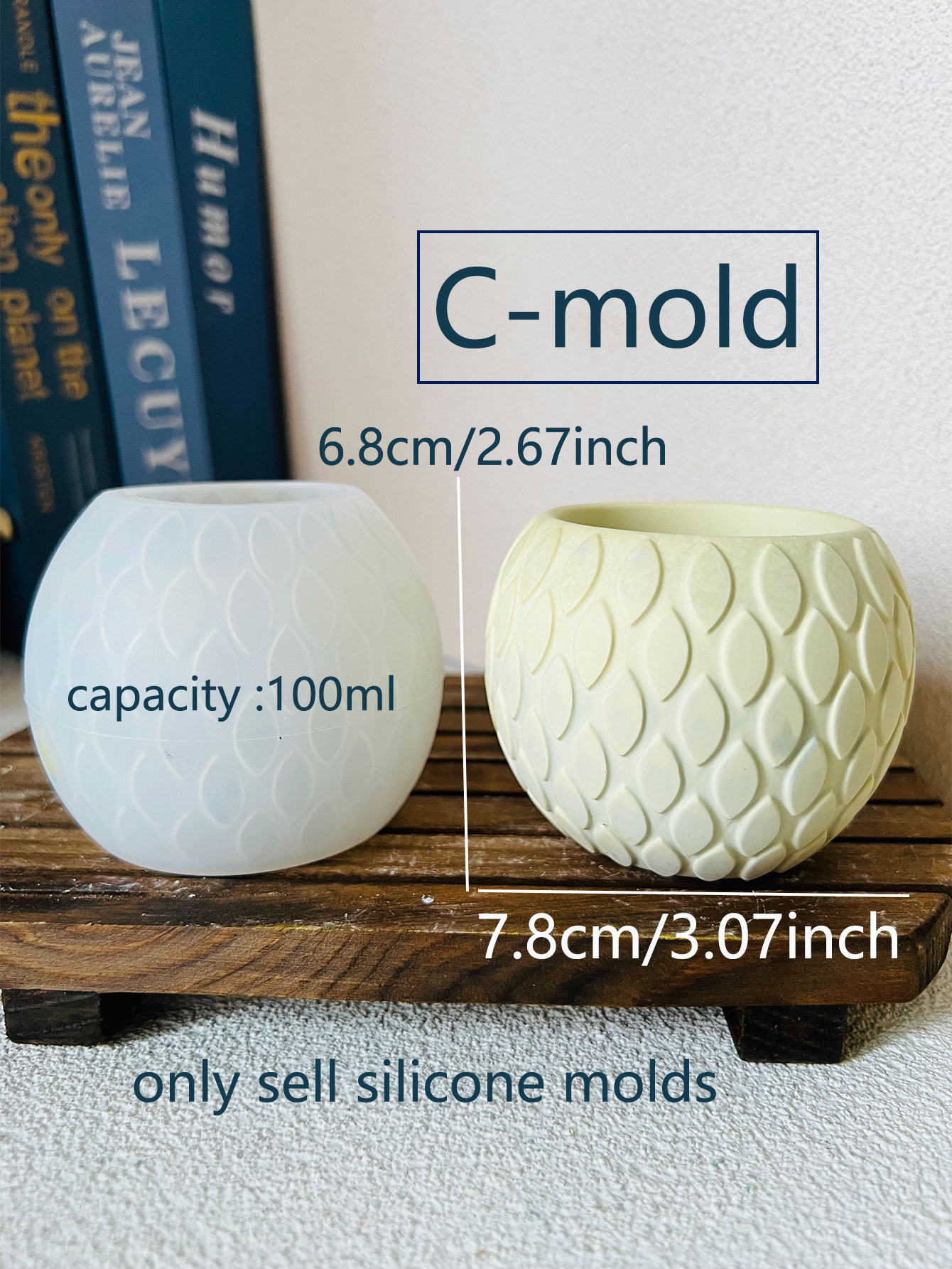 1pc Fish Scale Pattern Cement  - огляд і ціна Potsticker Mold