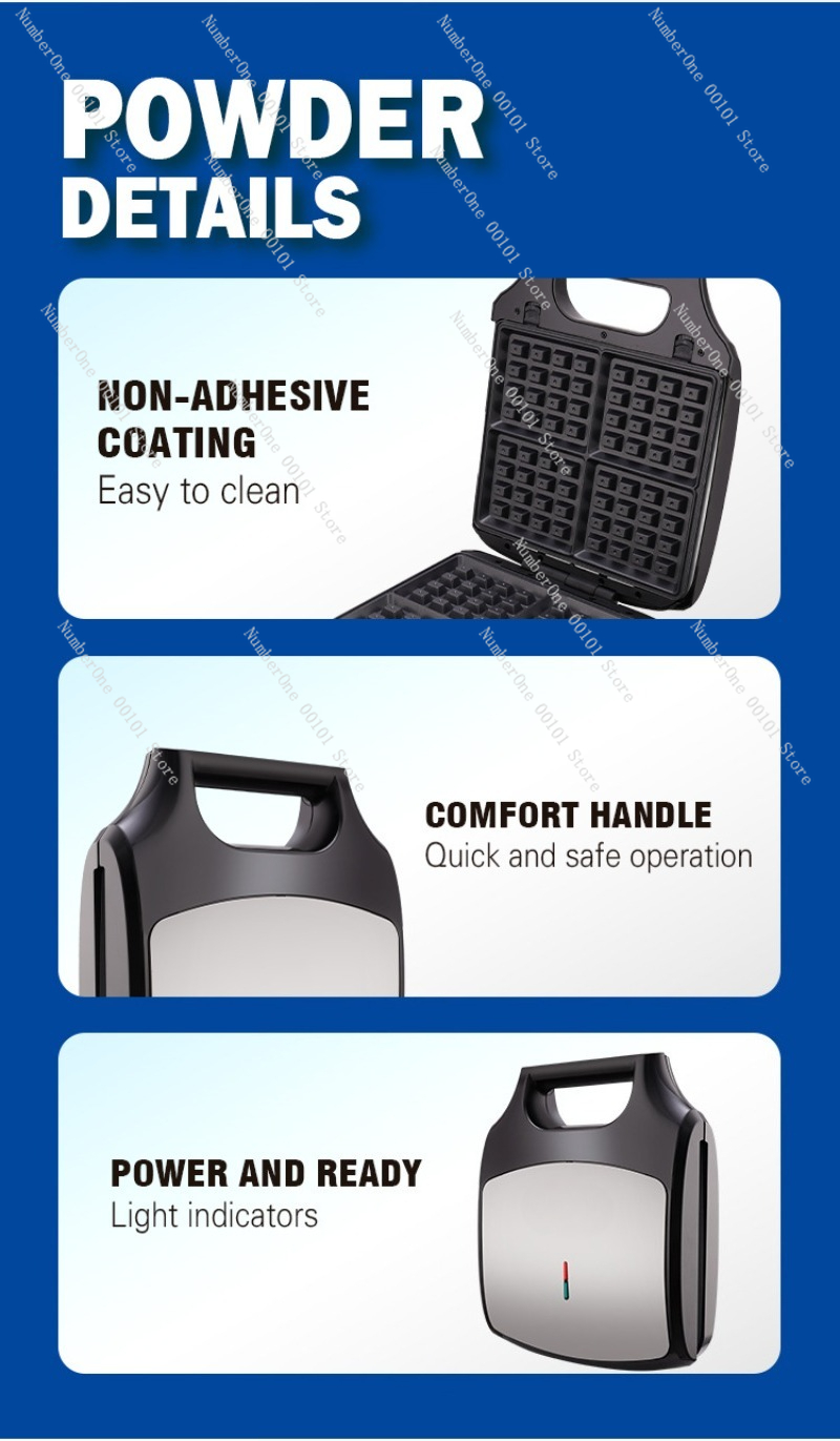 Household Small Multipurpose 3 - огляд і ціна Egg Waffle Pan