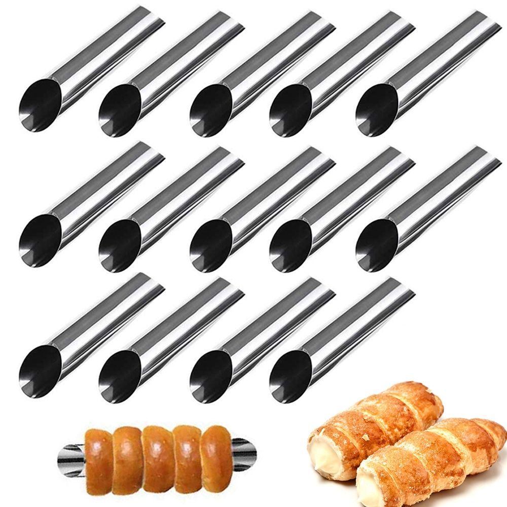 metal 6 pcs/set danish cannoli - огляд і ціна Danish Pancake Pan
