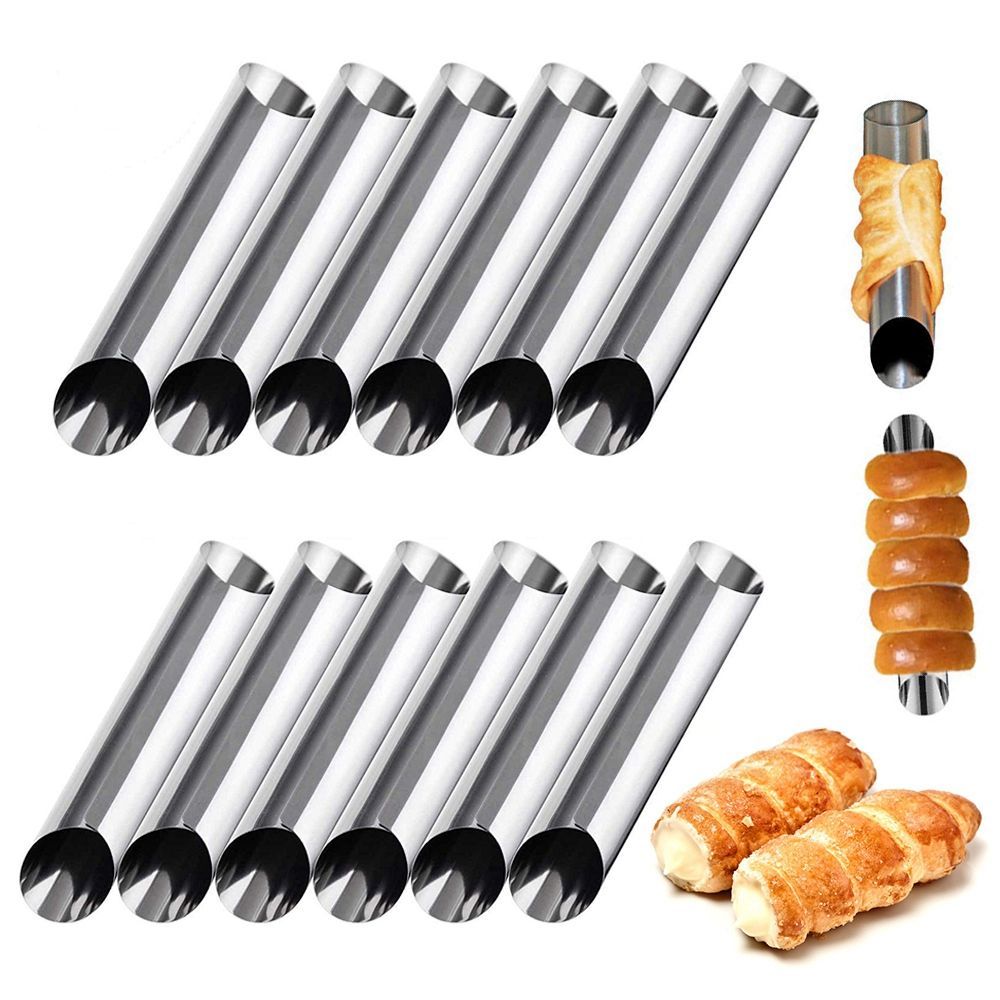 metal 6 pcs/set danish cannoli - огляд і ціна Danish Pancake Pan