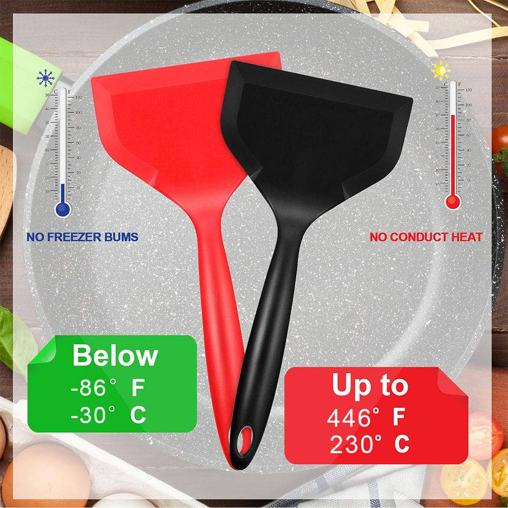 Red BK Non-Stick Silicone Turn - огляд і ціна Okonomiyaki Spatula